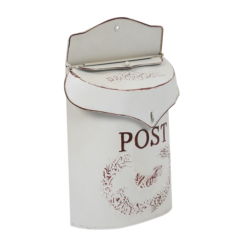 Post Box Post Shabby Blue Bird Post Box Vintage Country House(White)