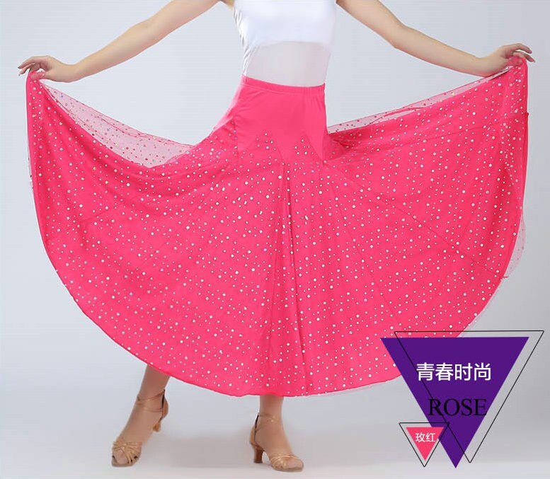 Ballroom Dance Skirt Modern Standard Waltz Competition Dance Dress Belly Dance Latin Tango Skirts 5 Colors