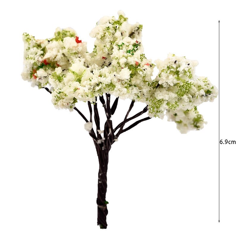 1pc mini tre kunstig hage miniatyr harpiks håndverk hjemmedekorasjon mikro landskap bonsai plante: Stil 013