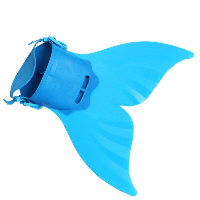 Kinderzwemvliezen kinderen monovin zeemeermin flippers duiken scuba zwemvliezen voet flippers monovin watersport trainingsschoenen  ws003: Kinderen blauw