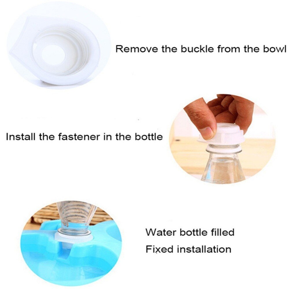 Pet Automatic Dual Purpose Waterer Dispenser Easy Clean Fixed Hanging Double Bowl Cats Dogs General Drinking Feeder