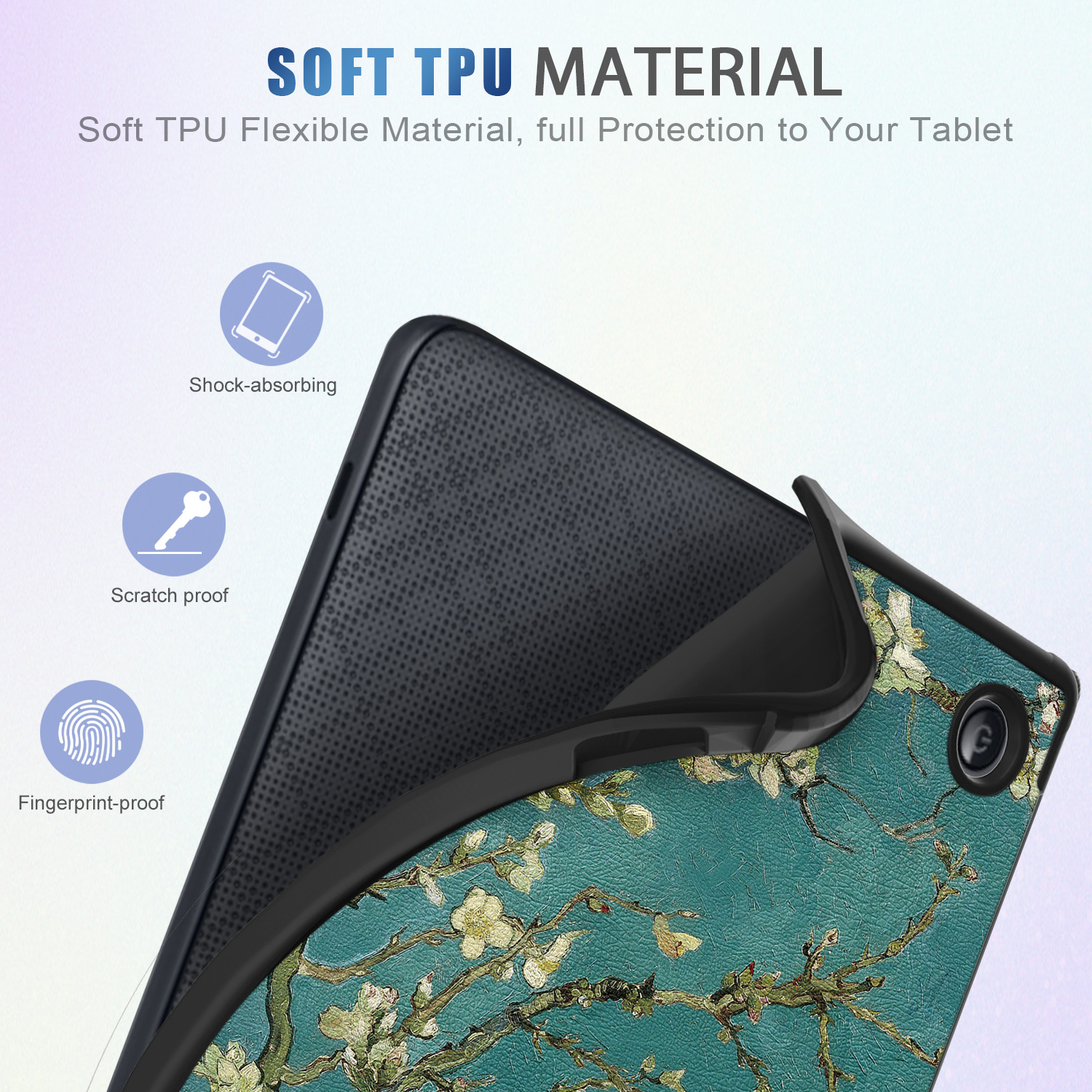 For Kobo Libra Colour 7 inch N428 Origami PU Leather Case Magnetic Wake Sleep Soft Stand Cover Ebook Sleepcover Color Funda