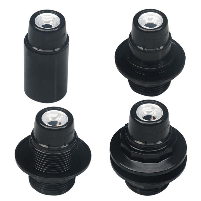 Plastic Fitting E27 Socket Lamp Based Accesories Lighting Frame E14 Lamp Holder Retro Lampholder High Power LED Light Bulb