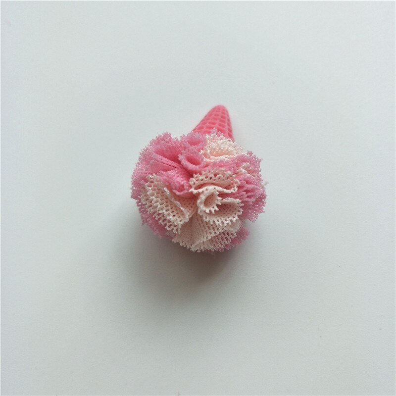 20 Stks/partij Mix Kleur 3.2*2.5Cm Bloem Bal Ijs Voor Kinderen Haar Accessoires En Diy Handmde Kunstmatige bloemen: 1