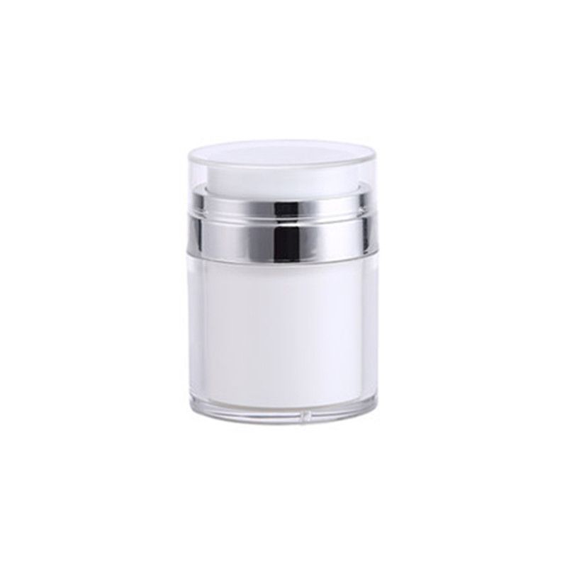 15/30/50 ml Abgabe Flasche Vakuum Creme Flasche Nachfüllbare Presse Typ Feuchtigkeitscreme Pumpe Spender luftlos pumpe Krug