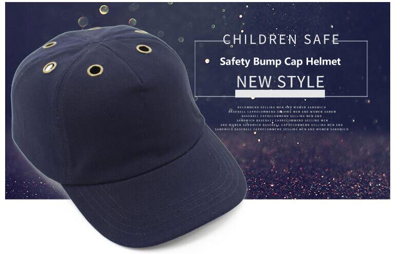 Veiligheid Bump Cap Helm Anti Impact Baseball Hoed Stijl Beschermende Veiligheid Harde Hoed Met 6 Metalen Ademhaling Gat