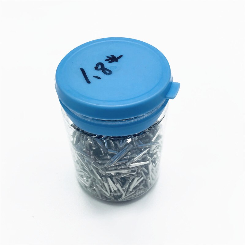 Pasadores de aleación de Zinc para laboratorio dental, 1000 unids/caja, clavos individuales, para técnico Dental: 18mm  1000pcs