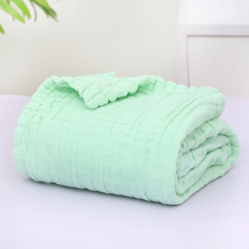 Baby Blanket Muslin Swaddle for Newborn Boy Girl Blanket 6 Layers Organic Baby Bedding Blanket Cotton Gauze Blanket Diaper: Mint