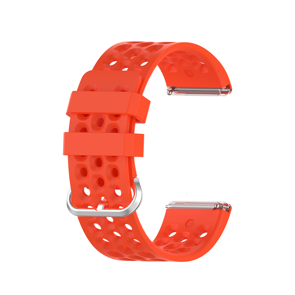 Replacement Band For Fitbit Versa/Versa 2 Soft Silicone Waterproof Wrist Accessories Watch Strap For Fitbit Versa 2 Band: Red / L-(160-220mm)