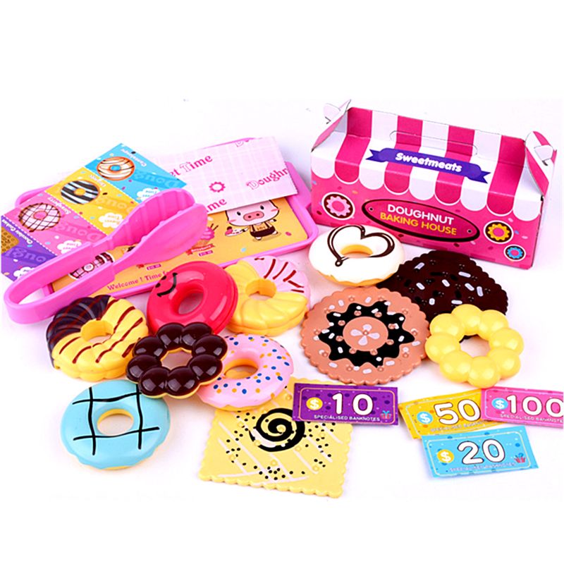 Simulation Selling Doughnuts Shop Dessert Pretend Play Early Education Toy A2UB