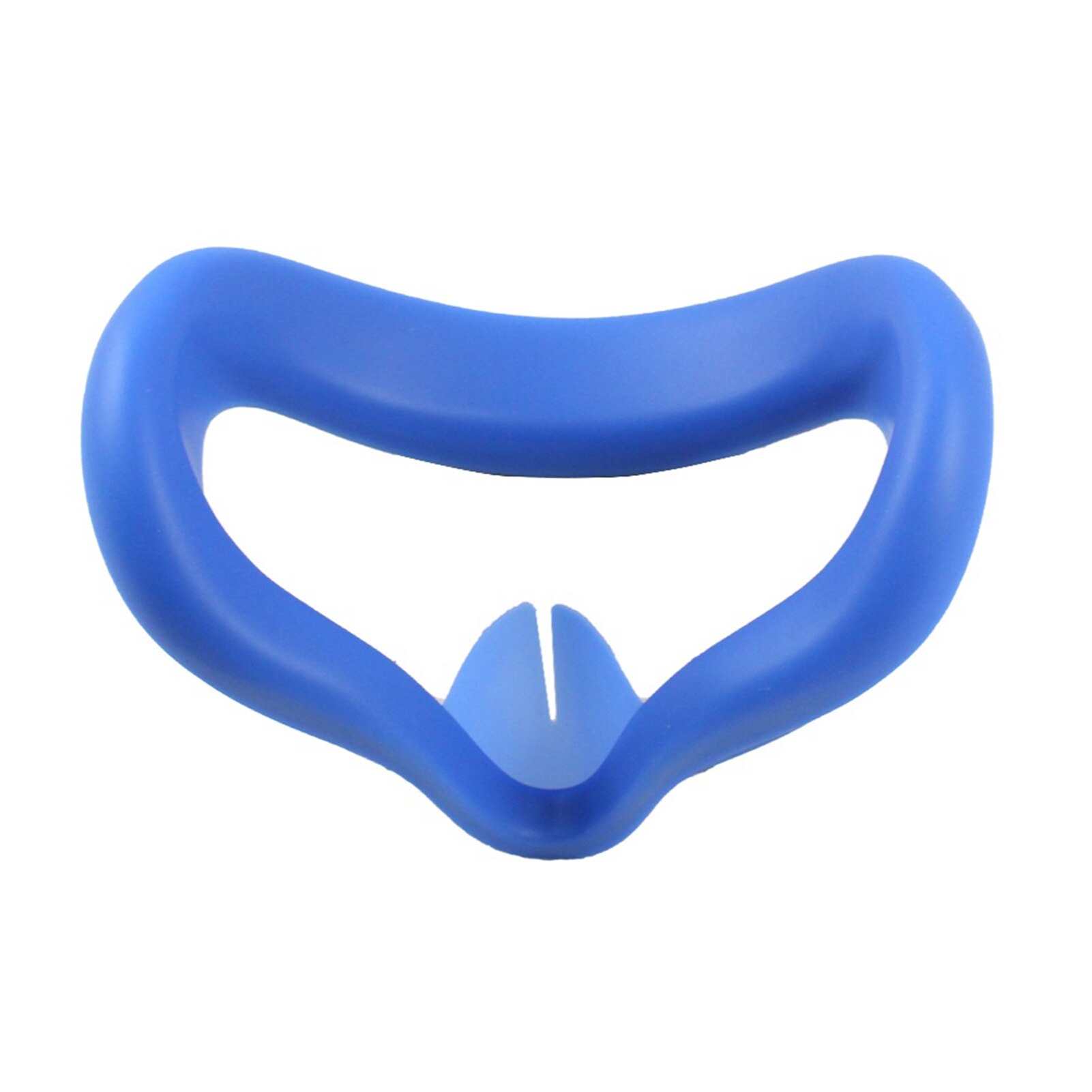 Vr Facial Leather Cover Voor Oculus Quest 2 Vervanging Ademend Pu/Siliconen Gezicht Pad Kussen Zweet-Proof Vr helm Eye Pad: Silicone Blue