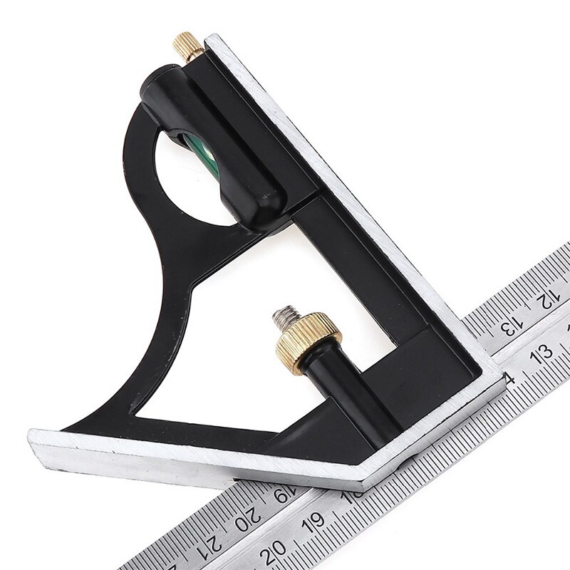300mm Stainless Steel Protractor Carpenter Tools Combination Square Angle Ruler Multi-function Measuring Tool