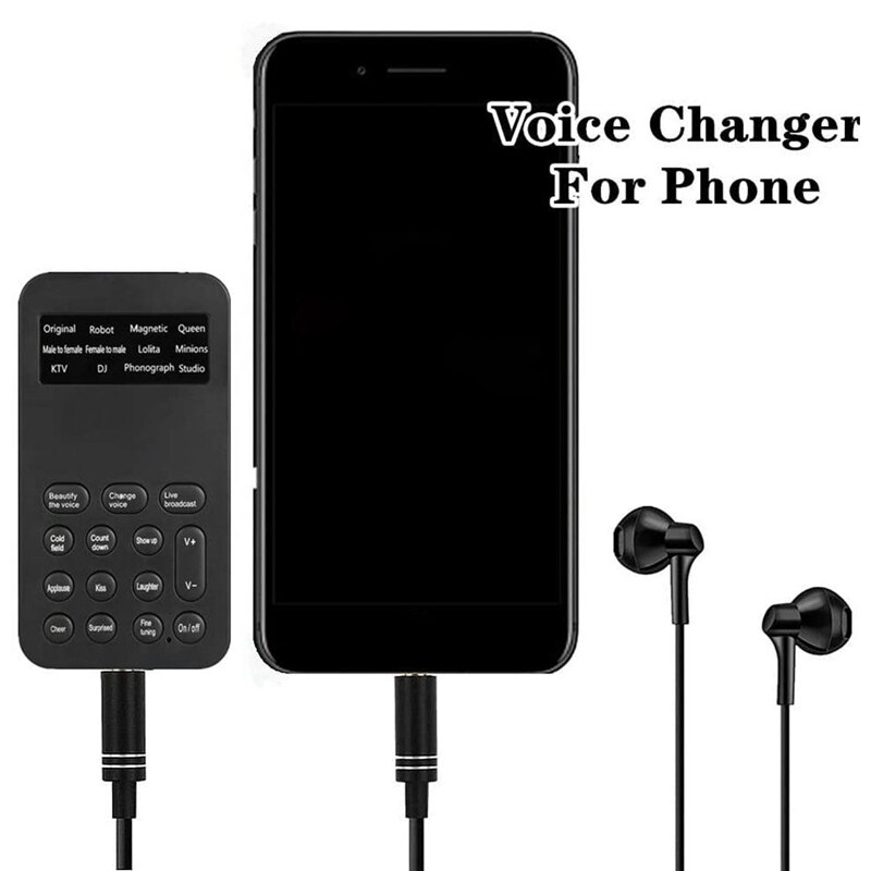 Voice Changer,Voice Changer Handheld Microphone Voice Changer Sound Effect Machine KTV, DJ, Phonograph, Recording Studio
