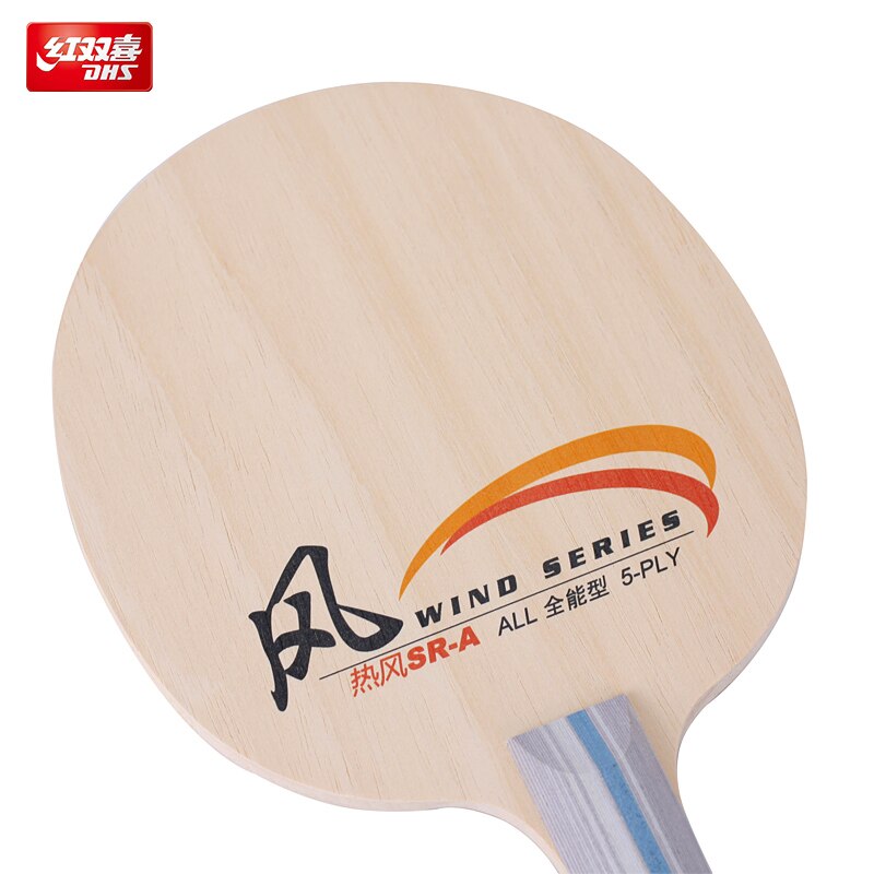 Hoja de tenis de mesa DHS allround SIROCCO 5 capas de madera pura para raquetas principiantes, raquetas de ping pong, paleta de mesa