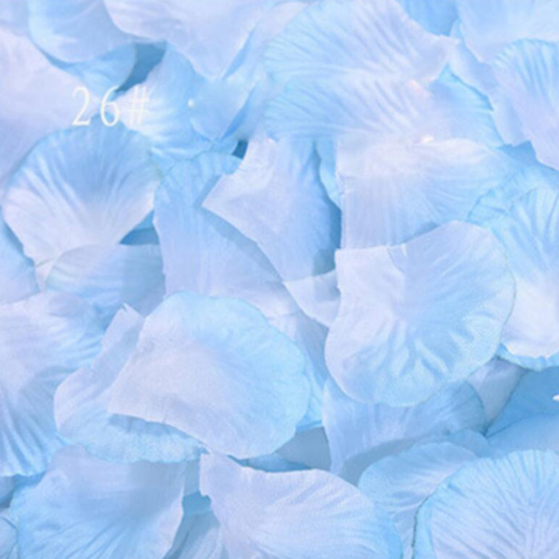 Pétales de Rose en soie, 500 pièces/lot, fournitures de décoration pour fête de mariage, jaune, Rose, violet