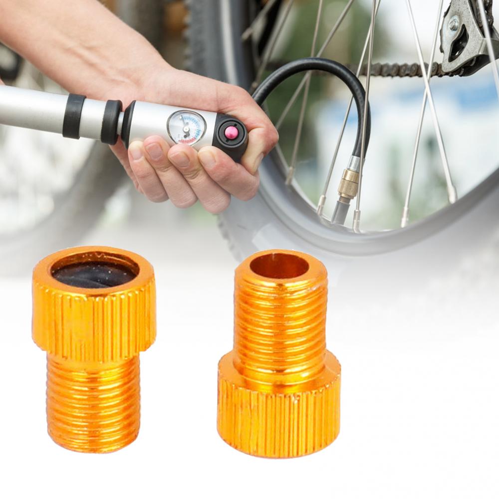 2 Stuks Aluminium Fiets Valve Converter Valve Adapter Fiets Buis Pomp Air Compressor Gereedschap