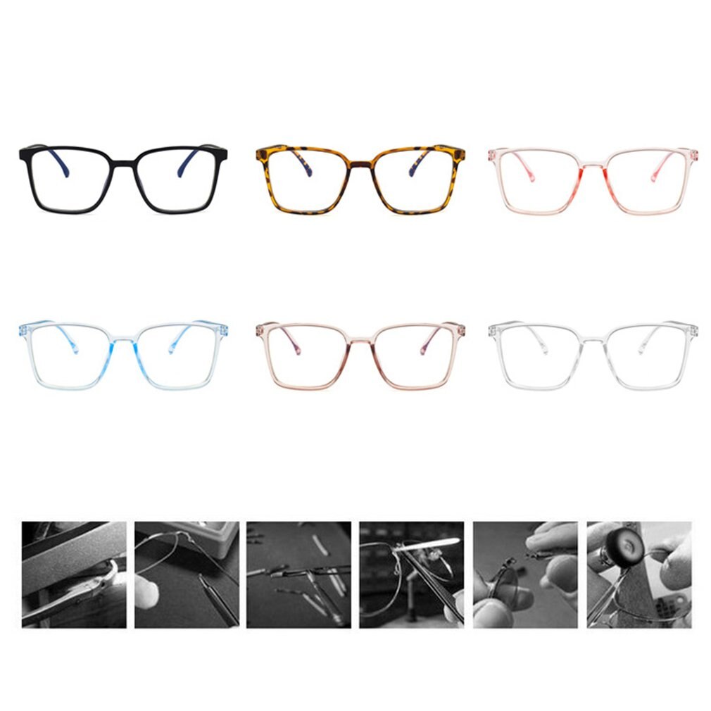 Anti-blauw licht bril nieuwste bescherm eyeys montuur eenvoudig en veelzijdig retro pc flexibele scharnier comfortabele neuspads