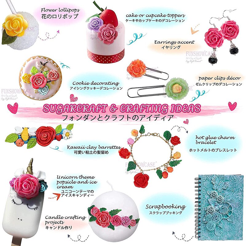 Roses Flower Fondant Candy Silicone Mold Sugarcraft Cake Decoration Tool Cupcake Topper Polymer Clay Resin Jewelry Casting Molds