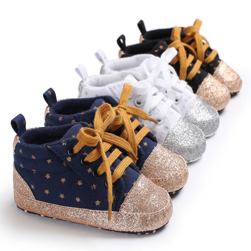 Pasgeborenen Jongens Meisjes Zachte Zool Schoenen Baby Laarzen Anti-slip Sneakers 0-18 M