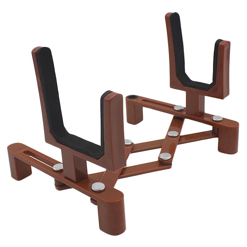 Violinstativhållare för full storlek 4/4 3/4 1/2 1/4 plastvikbar förlängd svampdyna fioldelar och tillbehör: Default Title