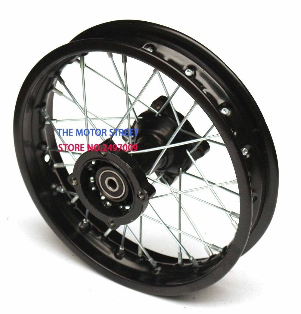 Aros negros de 1,85-12 pulgadas, llantas de acero para llantas de 80/100-12 pulgadas, para uso en llantas KLX CRF Apollo, accesorios para Motocross