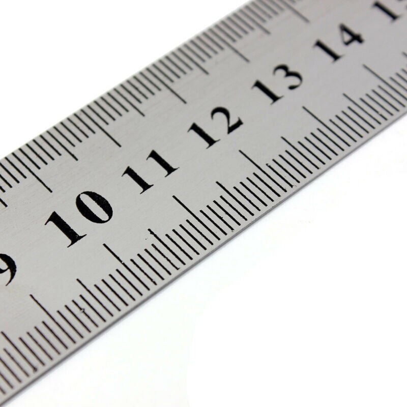 30cm double-sided scale stainless steel ruler measuring tool student office supplies measuring metric metal ruler