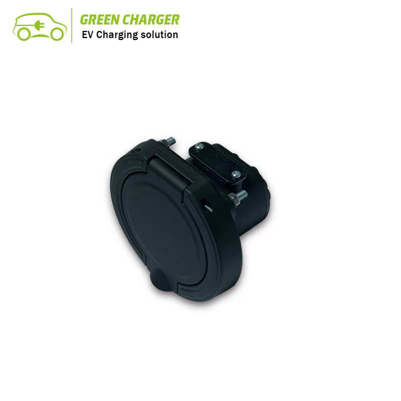 IEC 62196-2 32A 3 Phase AC EV Charging Socket Type 2 connector 4 Point Fixed Outlet