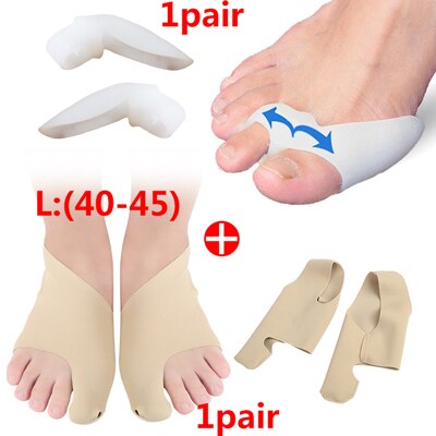 Ballen Schiene groß Zehe Korrektor Fuß Schmerzen Linderung Hallux Valgus Korrektur Pedikübetreffend Werkzeuge Kissen Pad Fußpflege Werkzeug: M-2Paar