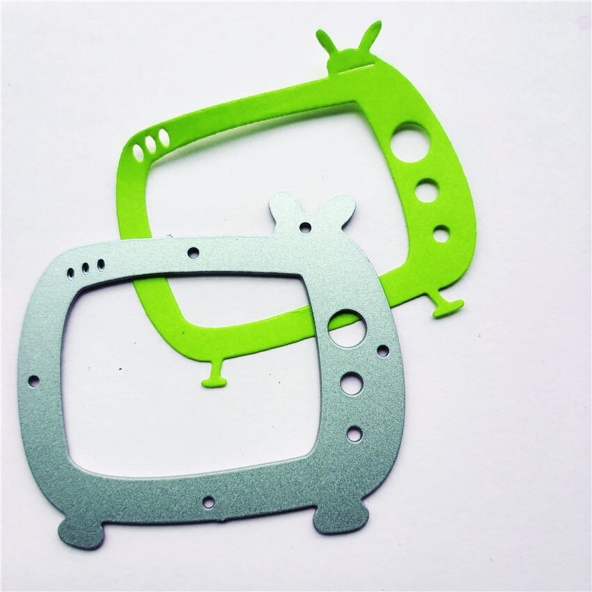 Metalen Tv Set Papier Stansen Sterft Voor Scrapbooking/Diy Kerst Bruiloft Halloween Pasen Kaart