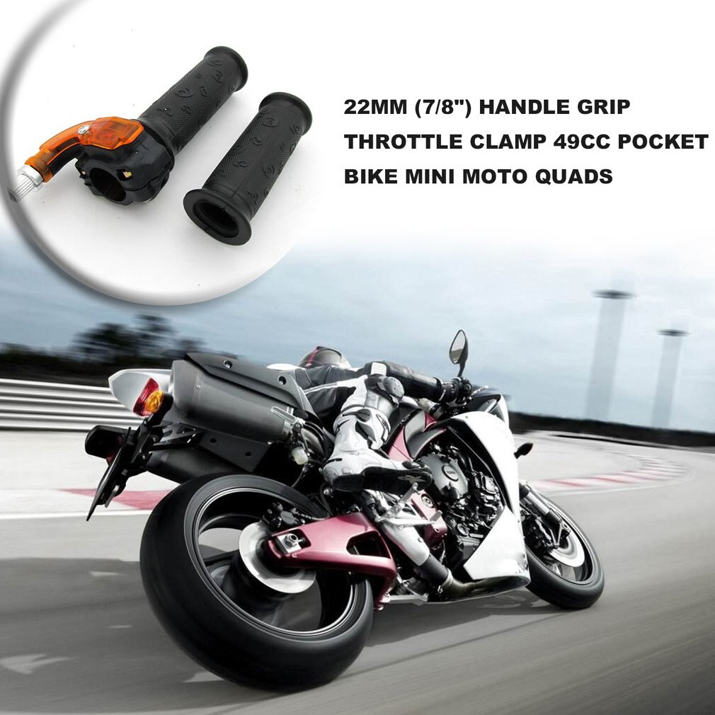22 Mm (7/8 ") Handvat Grip Throttle Clamp 49cc Pocket Bike Mini Moto Quads Twist Gasklep Gaspedaal Grip