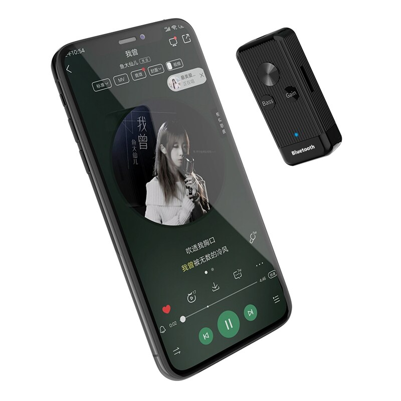 Bluetooth 5.0 o- ontvanger 3.5mm aux-aansluiting hifi draadloze adapter auto voor auto draadloze autoadapter