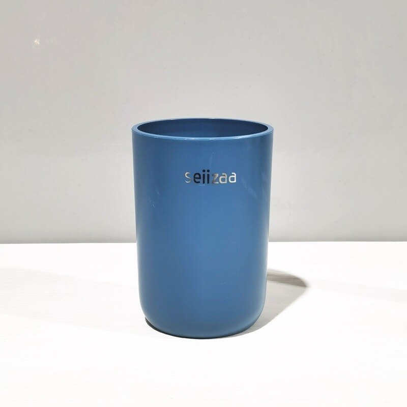 bathroom container wash set plastic toothbrush cup toothbrush holder press hand sanitizer bottle lotion: blue cup