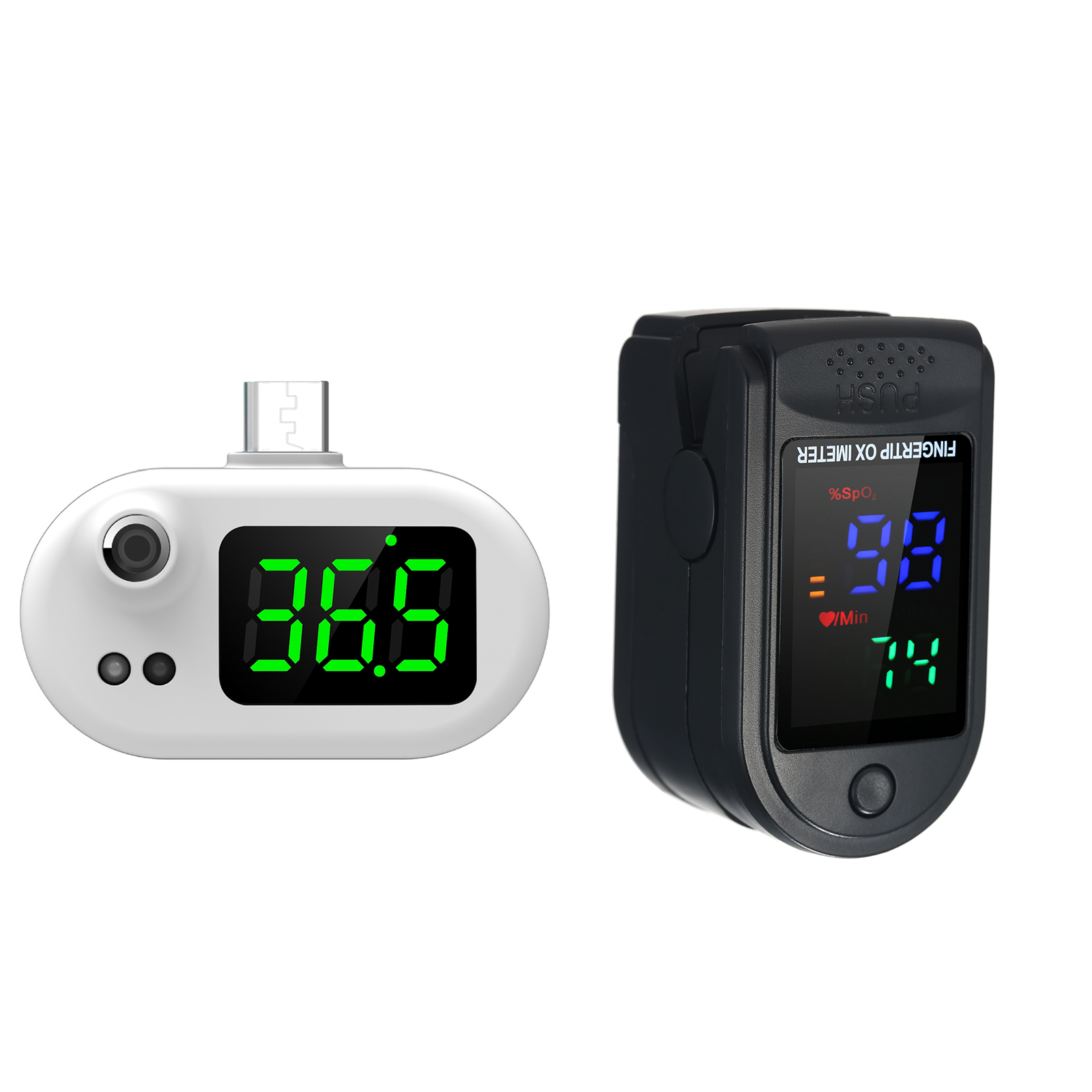Fingertip Pulse Oximeter Mini SpO2 Monitor with Sm... – Vicedeal