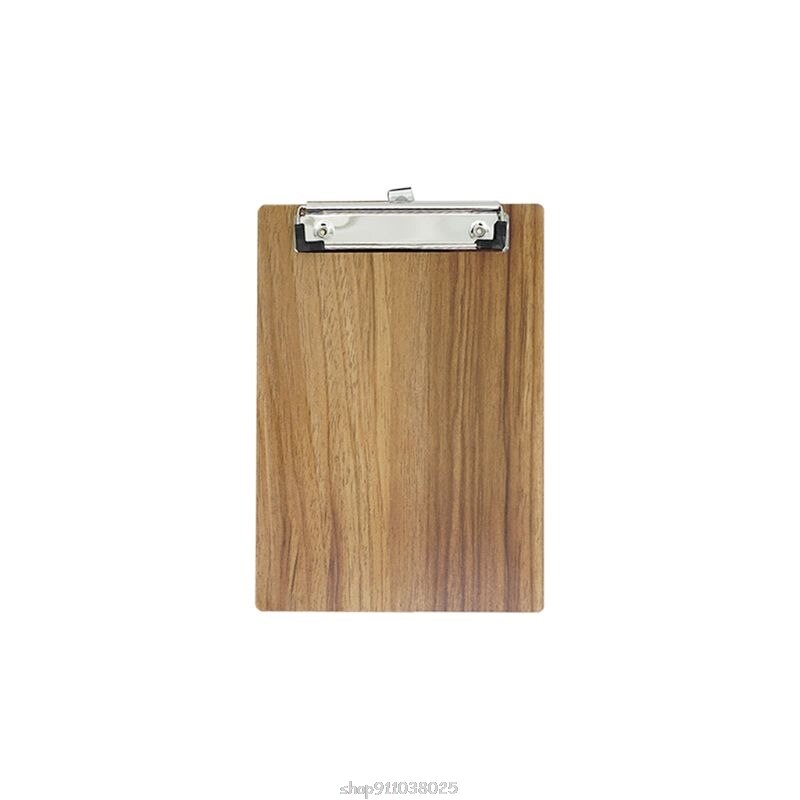 Portable A4 A5 Wooden Writing Clipboard File Hardboard Document Holder Office Stationery F24 21: A5-BN
