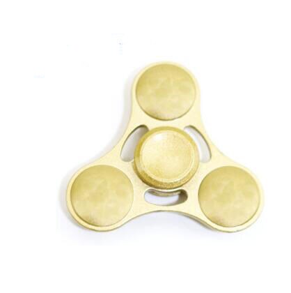 Metall zappeln Spinner Spielzeug Hand Spinner Dreieck Krabben/Runde dreieck Für Autismus ADHS Finger Spinne Reduzieren betonen freundlicher Erwachsene spielzeug: Gold