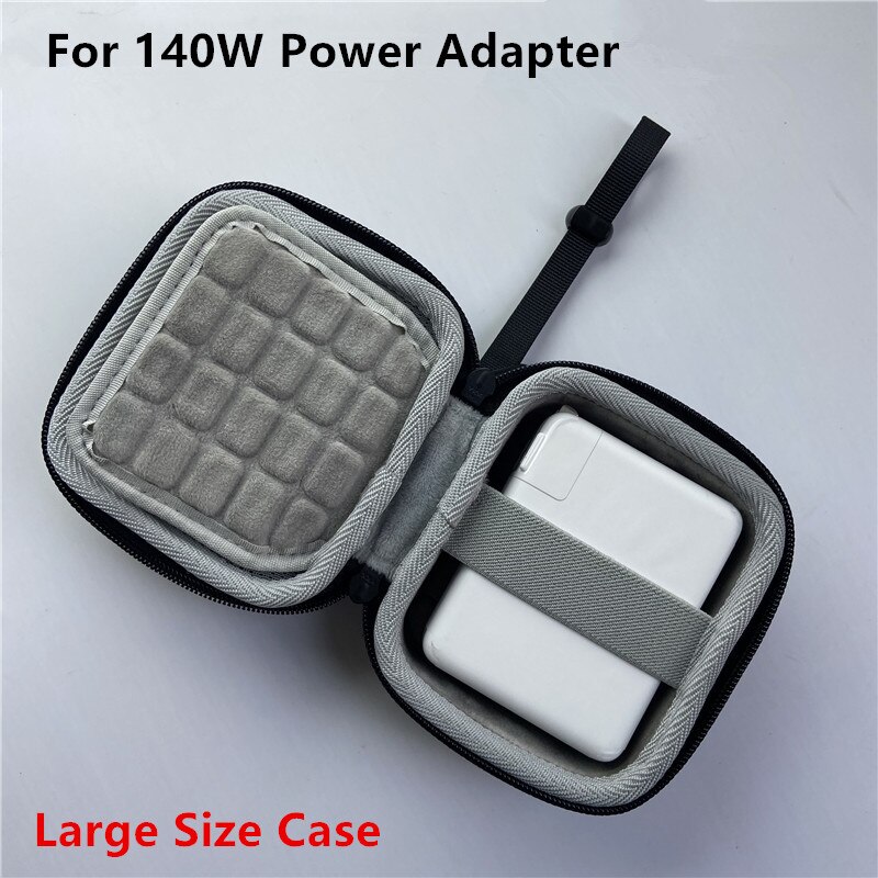 Hard Carrying Case for iPhone/iPad/iPod Power Adapter 140W 96W 87W 67W 61W 30W 29W 20W Case Bag Charger Head Storage Box: Large for 140W