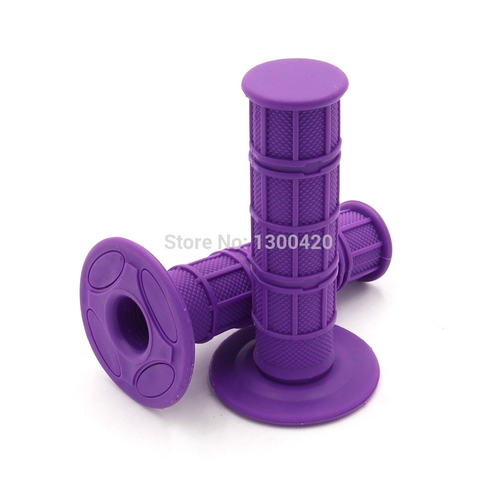 1 Pair Universal Soft Rubber 7/8" Throttle Handle Hand Grips for MX Pit Bike: Purple