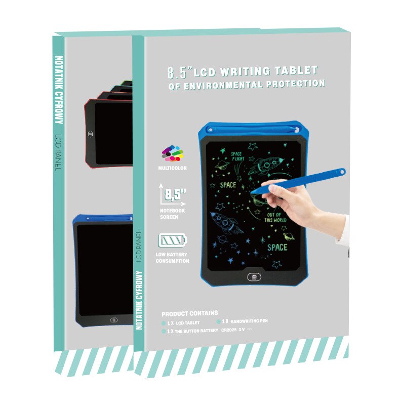 8.5 inch tekentablet, schrijftablet, lcd-grafisch bord, elektronisch dierenbord, schrijfblok voor kinderen