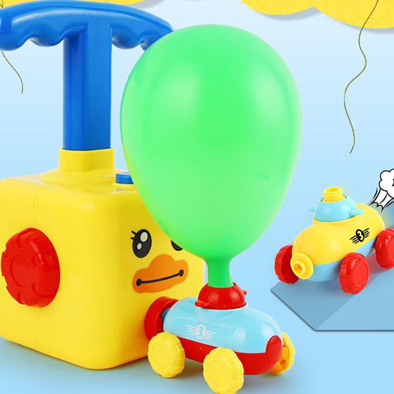 Aangedreven Ballon Auto Kids Onderwijs Science Experiment Plezier Inertiële Speelgoed
