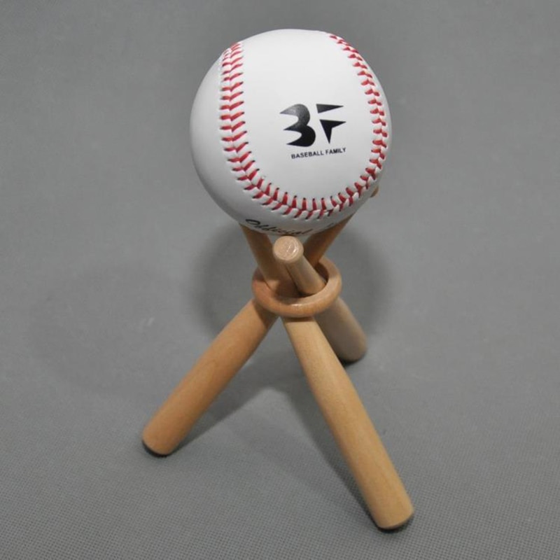 1 Set Mini Bat Bal Houder Hout Baseball Display Golf Tennisbal Base Stand Beugel Souvenir Bal Opslag Ondersteuning