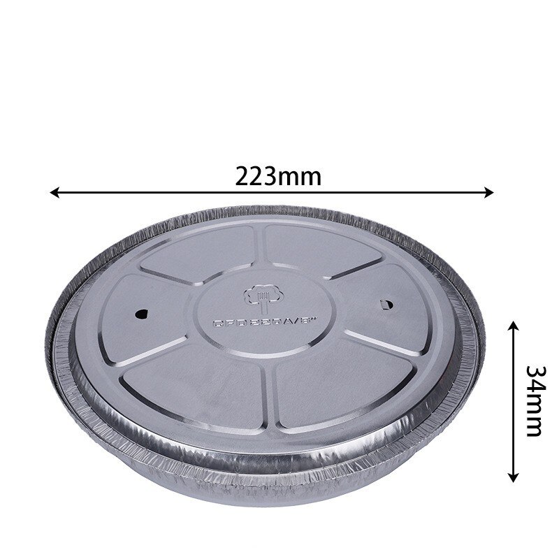 Wegwerp Aluminiumfolie Aluminiumfolie Disc Geen-Kleverige Olie-Proof Aluminiumfolie Board Voor Bbq Gestoomde Houtskool Gegrilde rijst Bakken Levert: L-Aluminum cap