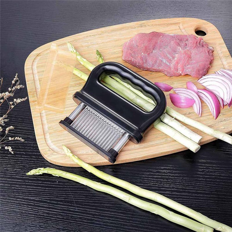 48 Blades Stainless Steel Meat Tenderizer Steak Chicken Fish Pork Meat Tenderizer With Safety Lock Kitchen Tool