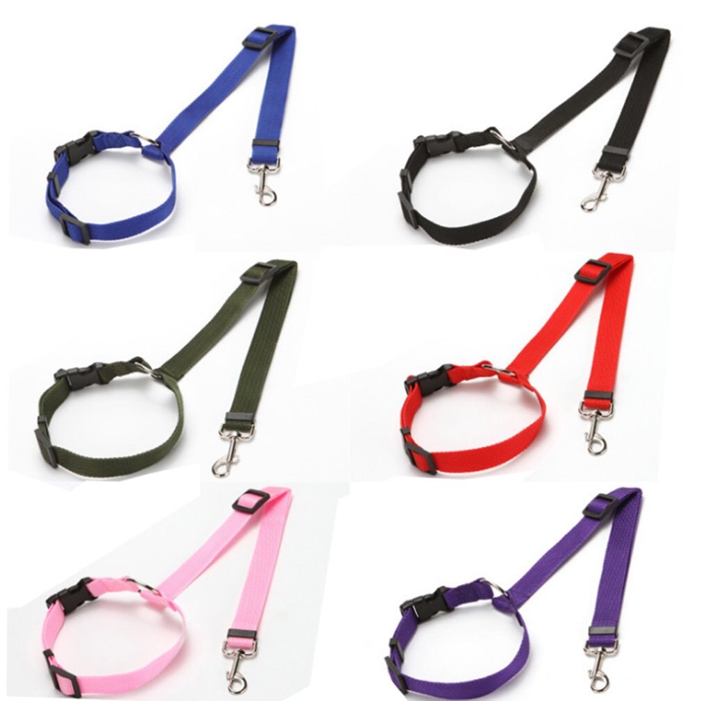 Veiligheidsgordel voor hond en kat, autohoofdsteun, verstelbare nylon hondengordel, autogordel