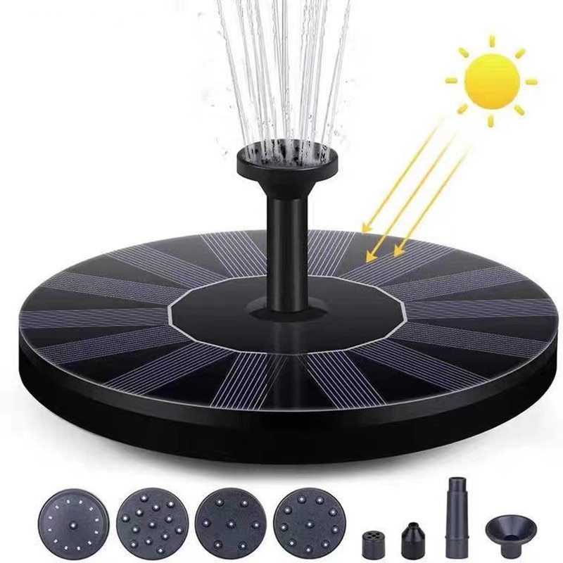 Mini fontaine solaire flottante pour piscine, étang, cascade, décoration de jardin, bain d&#39;oiseaux en plein air