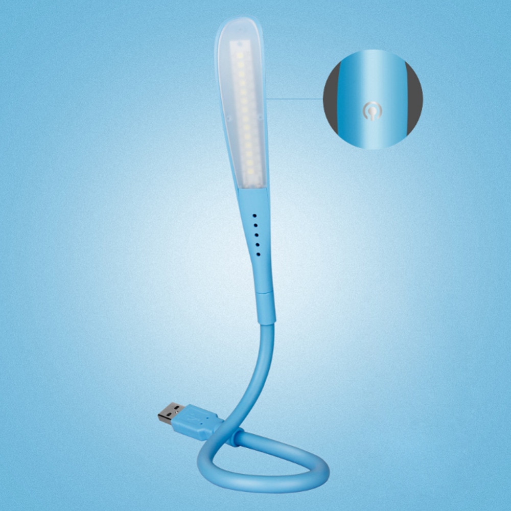 Touch Dimbare Flexibele USB LED Eye-care Leeslamp Verstelbare LED Effen Bureaulamp voor Laptop Slaapkamer Studie Verlichting