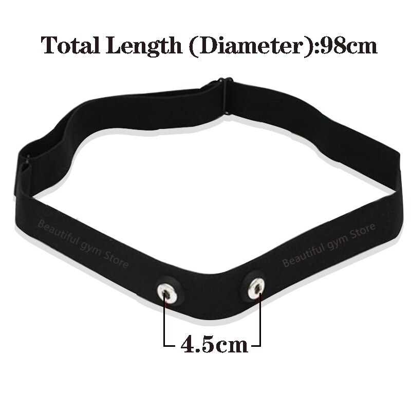 Correa de pecho para Polar H7, Wahoo, Garmin, Bryton, Magene, Coospo, Geonaute, TomTom, Monitor de ritmo cardíaco inalámbrico deportivo, banda HRM