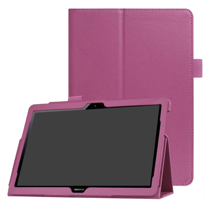 Pour Huawei Media Pad MediaPad T3 10 AGS-WO9 AGS-L09 9.6 pouces Honor Play Pad 2 étuis en cuir intelligent Texture tablette couverture