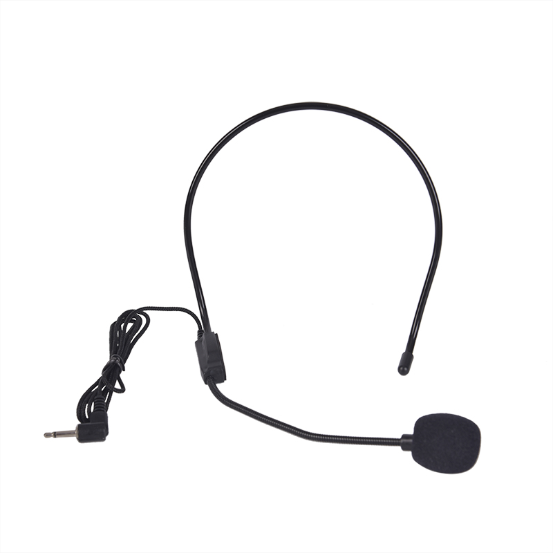 Tragbare Headset Mikrofon Wired 3,5mm moving coil kopfhörer dynamische Jack Mic Für Lautsprecher Tour Guide Lehre Vortrag