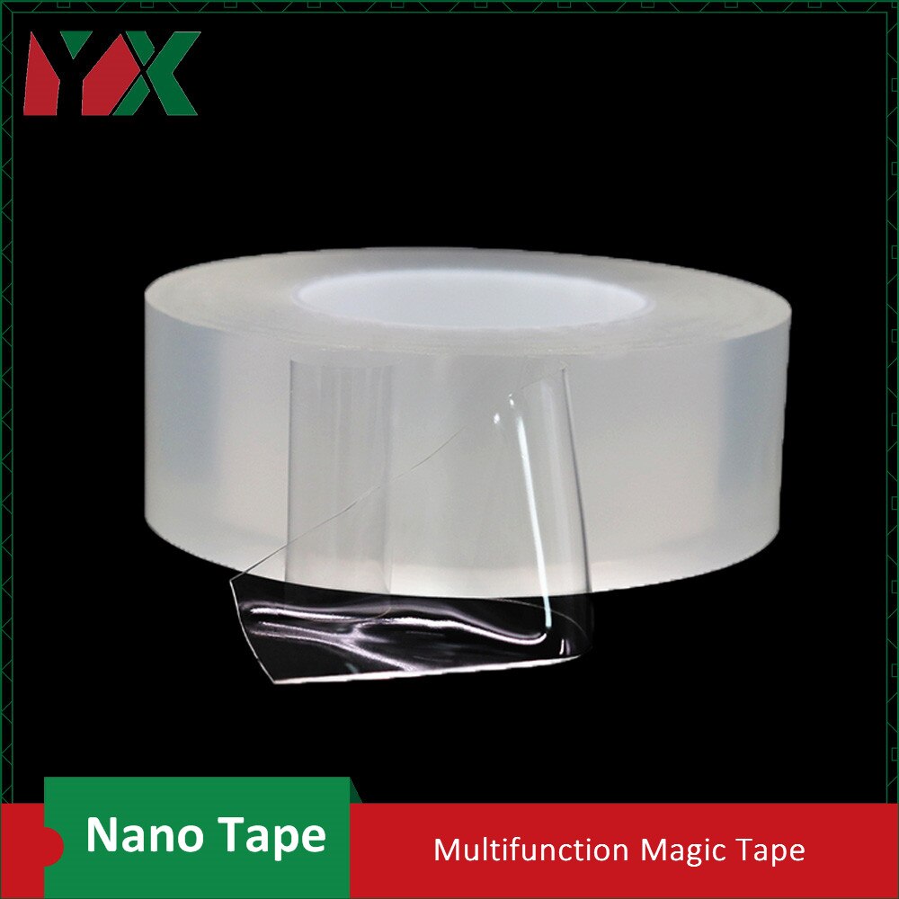 YX Multifunctionele Transparante Nano Magic Tape dubbelzijdig Plakband Traceless Wasbare Afneembare Gel Grip Sticker Home