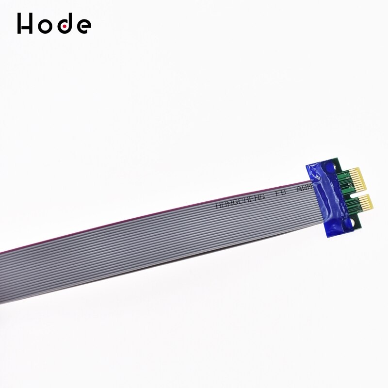 PC PCIE 1X 4X 8X 16X Pro Riser Card Ribbon DURABLE Extender Extension Cable: PCI-E 1X to 1X